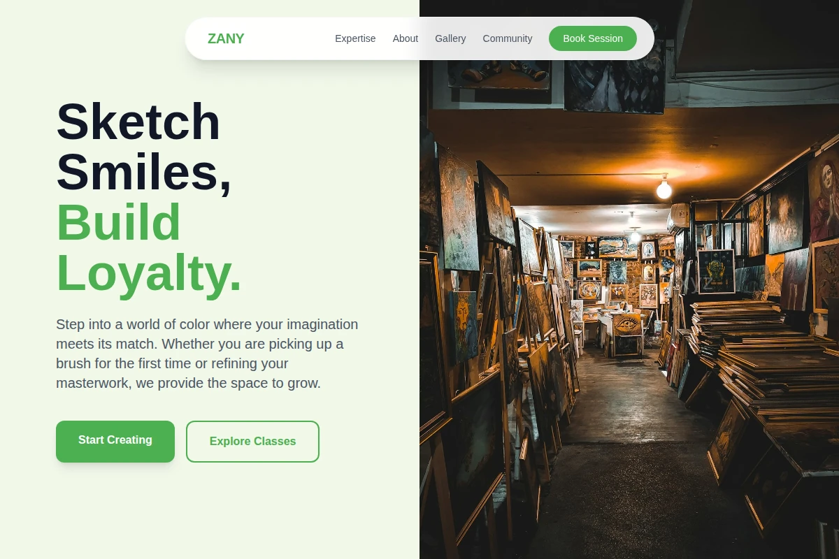 Zany Art Studio