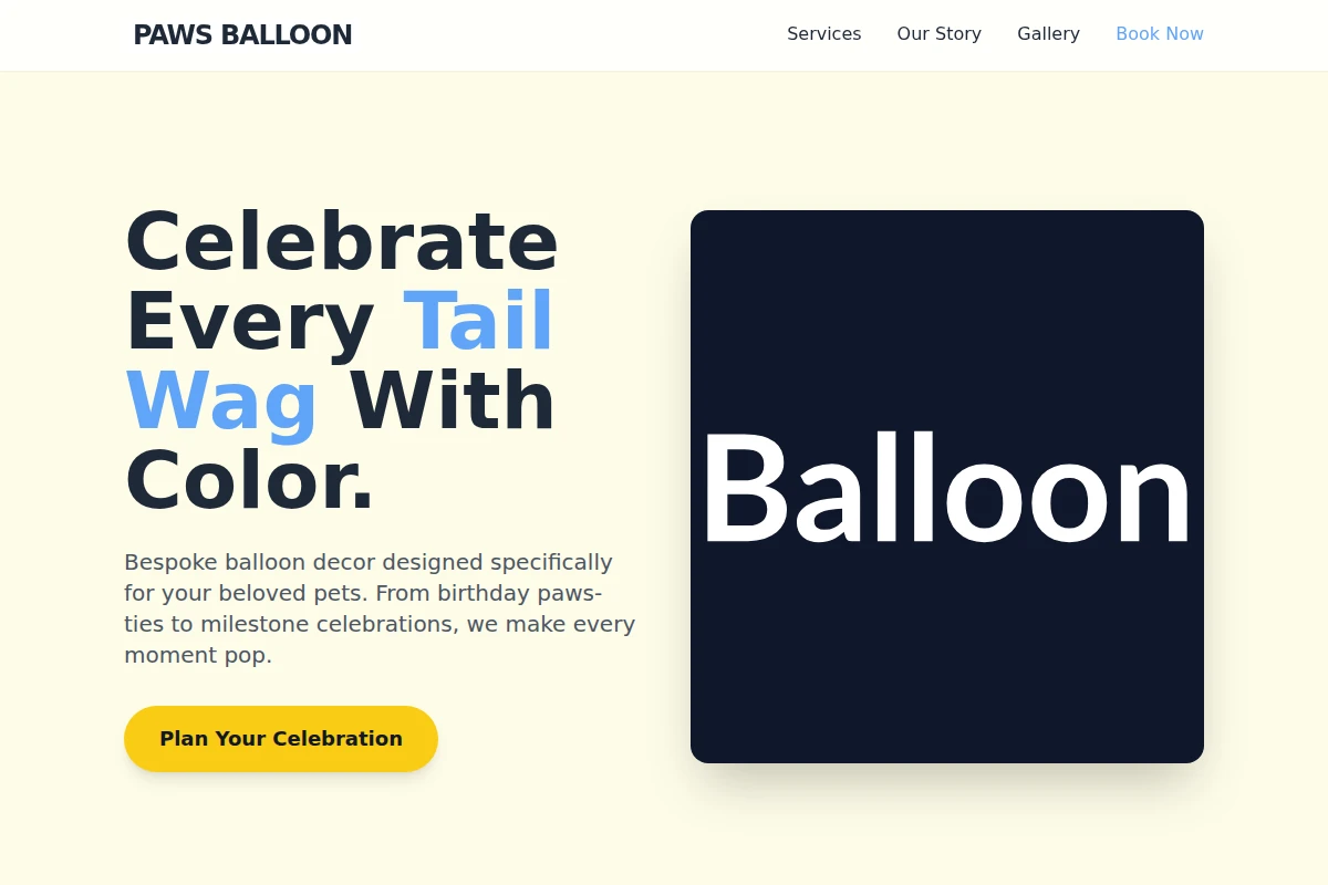Paws Balloon