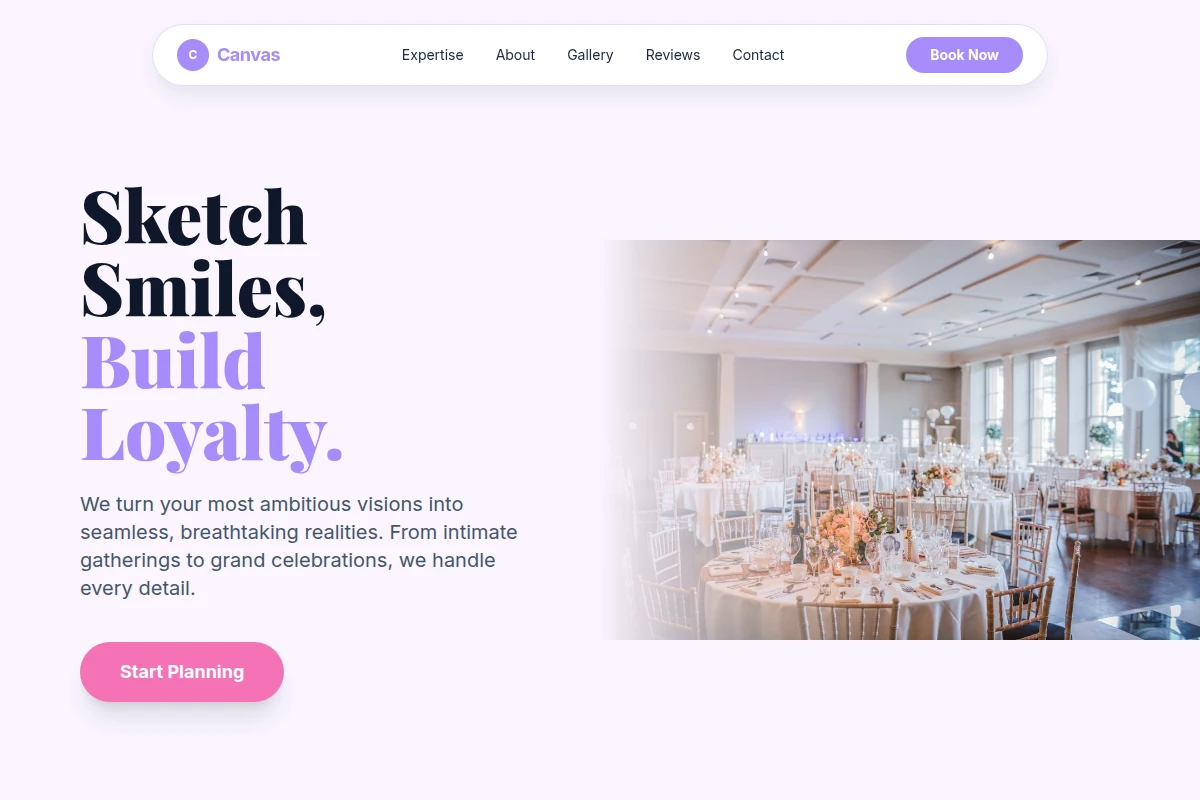 Canvas Event Planning