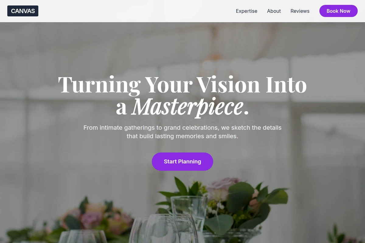 Canvas Event Planning